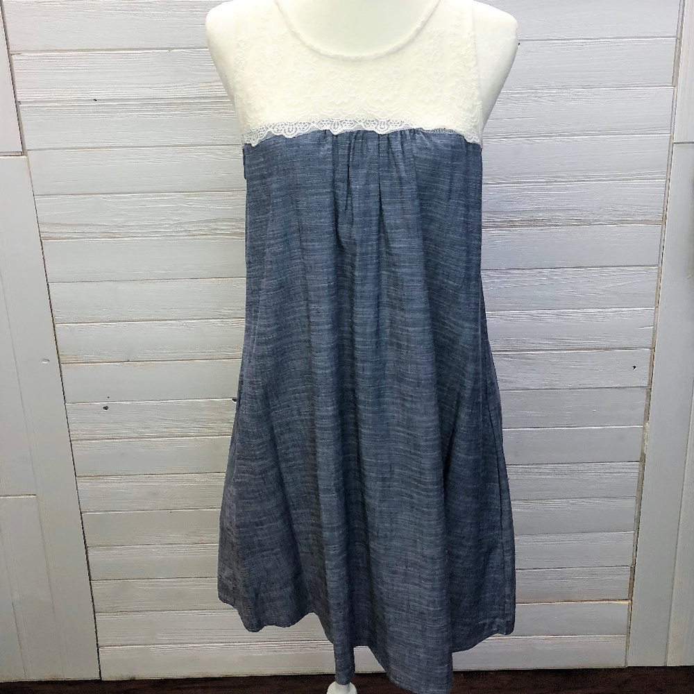 Lace and Denim Dress